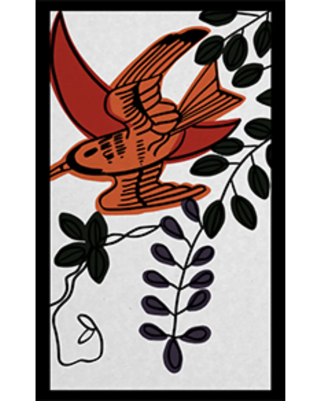 花札4月・藤に不如帰