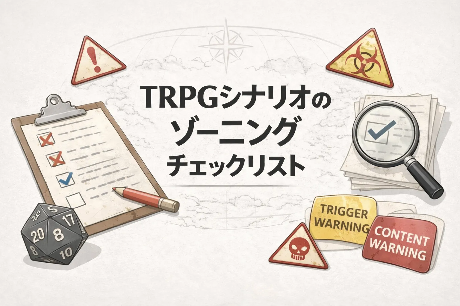 TRPGシナリオのゾーニングチェックリストのサムネイル