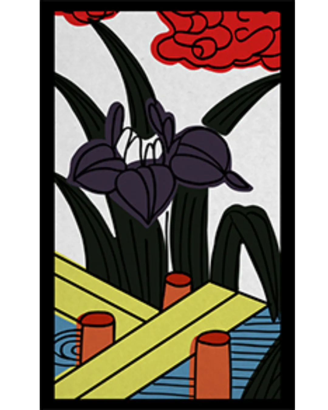 花札5月・菖蒲に八橋