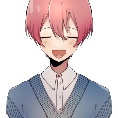 男子D 笑顔