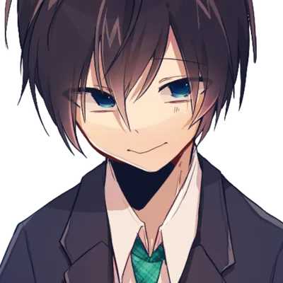 男子B 微笑み